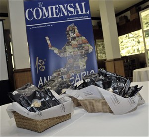 Presentación del 18º Aniversario de la guía gastronómica El Comensal, celebrado en la Escuela de Hostelería Gambrinus, 09-12-15.