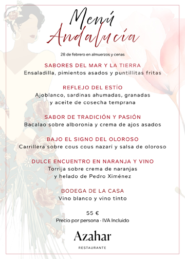 Menu andalucia 2025